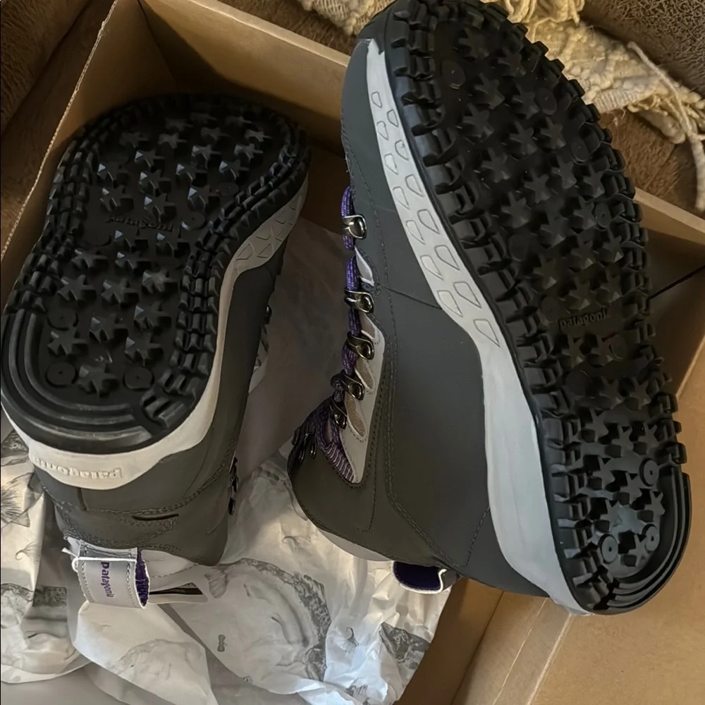 Patagonia Gray and Purple Hiking Boots - Picture 2 of 5